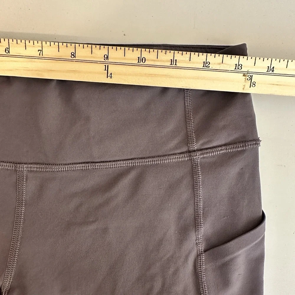 Lululemon Pace Rival Cropped Leggings Sz 6‎ Vintage Grape Pockets Pants Yoga Run